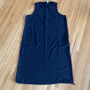 SZ14 Lululemon Athletica navy bak Zip-Up front flat pockets drop waist